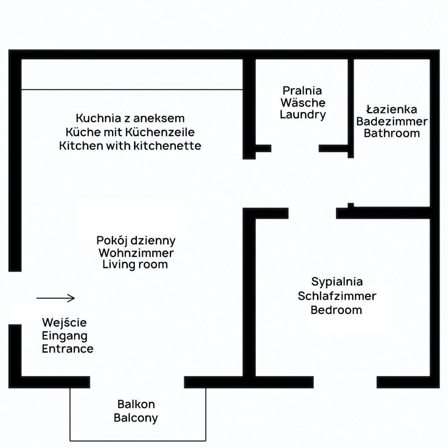 Апартаменты Przytulny Apartament Mickiewicza 14 4 Wielen Экстерьер фото